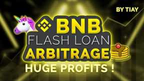Huge Profits ! BNB Flash Loan Arbitrage Uniswap & Pancakeswap Flashloan ! Beginner friendly