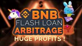 Earn crypto with BNB BSC using AAVE Flash loans arbitrage 2022