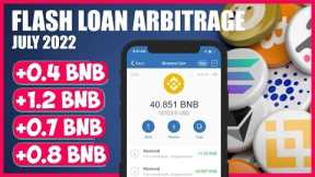 Earn crypto with BNB BSC using AAVE Flash loans arbitrage