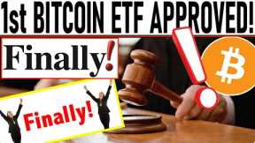 FINALLY! 1st BITCOIN ETF APPROVED! DON'T BUY THESE COINS! WE'RE BEING MANIPULATED! JOKE IS ON US!