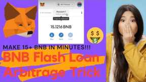 Earn crypto with BNB BSC using AAVE Flash loan arbitrage 2022