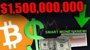 THE SMART MONEY JUST BOUGHT $1,500,000,000 BITCOIN.. They knew the pump was coming...