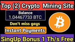 New Top 2 Crypto Mining Site | Best Cryptocurrency Mining Site | Mine Free Bitcoin 2022