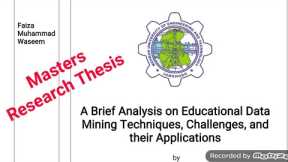 Data mining masters thesis ! Post graduation research thesis