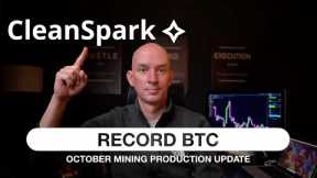 CLEANSPARK TOP 3 BITCOIN MINER - BREAKS MINING RECORD! OCTOBER PRODUCTION UDPATE!