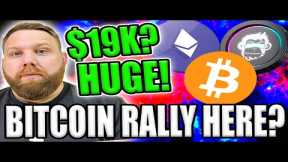 BITCOIN RALLY HERE? $19K TO $20K? BANK EARNINGS ARE HUGE! CAN WE SEE A MARKET FLIP?