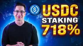 THE MOST PROFITABLE USDC coin STAKING at 718% 🚀 usdc staking highest apy