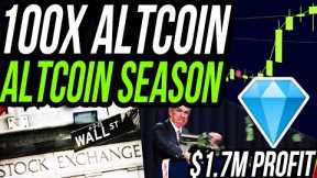 THE NEXT 100X ALTCOIN JUST LISTED ON THE STOCK MARKET!! 🚨 ALTCOIN SEASON TRIGGERED $1.7M PROFIT!