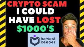 CRYPTO SCAM - How To Spot A Crypto Rug Pull - Harvest Keeper Scam