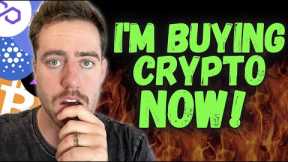 Crypto Falling But I'm BUYING CRYPTO NOW! Just Know This.