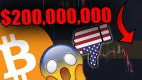 THE U.S GOVERMENT IS DUMPING $200 MILLION BITCOIN NOW - They have $1 billion left....
