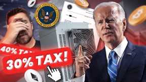 Biden Plans to Tax Cryptocurrency Investors 40% and Miners another 30%