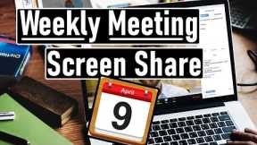 Weekly Meeting Screen Share - April 9th, 2023