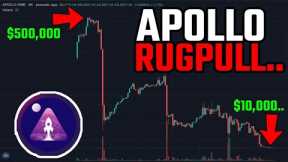 YOUTUBER RUGPULLS HIS OWN CRYPTO PROJECT! Apollo Rugpull....