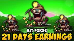 BITFORGE - 21 DAYS EARNINGS UPDATE (EARN 2% PER DAY WITH BITCOIN MINING)