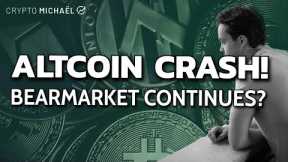 Crypto markets CRASH. Altcoin BEAR market continues!? | CryptoMichNL