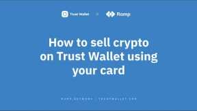 How to SELL crypto in Trust Wallet [With Ramp]