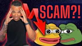 PEPE 2.0 A SCAM!?🚨🚀🐸 Rug Pull?! HUGE Pepe and Crypto Updates!