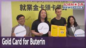 Ethereum co-founder Vitalik Buterin receives Taiwan Employment Gold Card