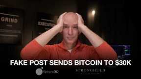 Fake Post About Bitcoin Spot ETF Triggers Run To $30k. Sphere 3D & Stronghold Sept. Update!