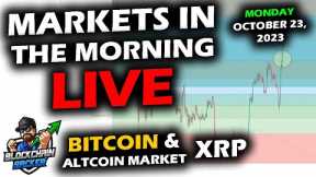 MARKETS in the MORNING, 10/23/2023, Bitcoin ABOVE $30,000, Altcoin Market Up, Stocks Volatile, DXY
