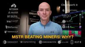 Why Is MicroStrategy Out Performing Bitcoin Miners? Bitcoin Vs Miners This Week.