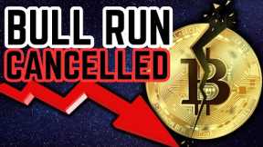 🚨URGENT🚨 Crypto Market CRASH! Bull Run Cancelled?