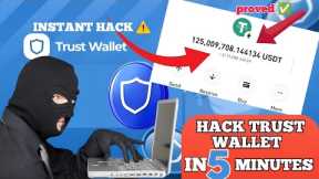 I was able to get $137,000,000 into my trustwallet | Trust wallet cracking strategy