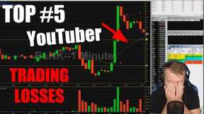 Top #5 YouTuber Live Trading Losses with Reactions!