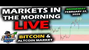 MARKETS in the MORNING, 2/22/2024, Bitcoin $51,500, AI Euphoria, Altcoins Up, Stocks Up, DXY 104