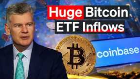 Huge Bitcoin ETF Inflows Continue, Coinbase Earnings Beat | Weekly Roundup