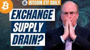 Are ETFs Starting to Drain Bitcoin Supply on Exchanges?