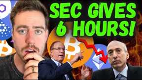 SEC JUST DELAYED ETHEREUM ETF! BITCOIN FALLING BUT DON'T FALL FOR IT!
