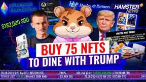 Vitalik Buterin's salary, Trump’s new NFT collection, TON’s call for Durov’s release ⚡️ Hamster News