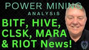 Bitcoin Miner Earnings & News | Top Bitcoin Stock News Today | BITF, HIVE, CLSK, MARA & RIOT