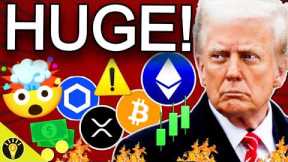 🚨HUGE CRYPTO NEWS! TRUMP BUYS ETHEREUM, CHAINLINK & ALTCONS!