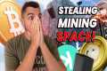 Stealing Space for Bitcoin Mining