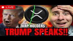 XRP TRUMP LIVE NOW!!🔴BREAKING CRYPTO NEWS