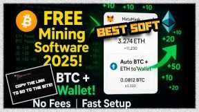 FREE Crypto Wallet Mining Software | Tutorial | BTC / ETH Mining PC / 2025 | Tutorial