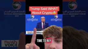 Trump Said WHAT About Crypto?!?😨😨