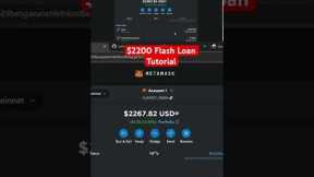Free $2200 Ethereum flash loan tutorial #flashloan #ethereum