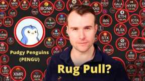 The Pudgy Penguins RUG PULL ☢ Pengu Crypto Meme Token Analysis