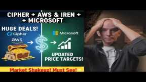 Huge Deals From Iren + Microsoft & Cipher + AWS! New Price Targets! Plus Much More!