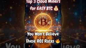 Top 3 Bitcoin Cloud Mining Platforms in 2025 #crypto #bitcoin #bitcoinmining  #bitcoincloudmining