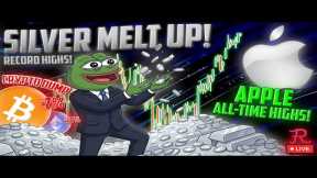 BITCOIN LIVE : CRYPTO DUMP, SILVER MELTUP ATH, AAPL ALL TIME HIGHS, JP YIELDS WTF