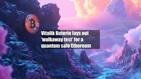 Vitalik Buterin lays out 'walkaway test' for a quantum safe Ethereum