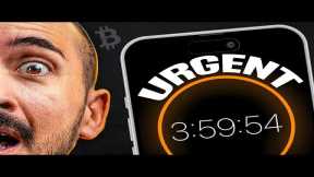 🚨4 HOURS LEFT: Bitcoin & Crypto Price ALERT (XRP Legal WIN)