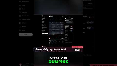 Vitalik Dumps ETH: Bearish Signal or Strategic Move? #shorts