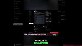 Vitalik Dumps ETH: Bearish Signal or Strategic Move? #shorts