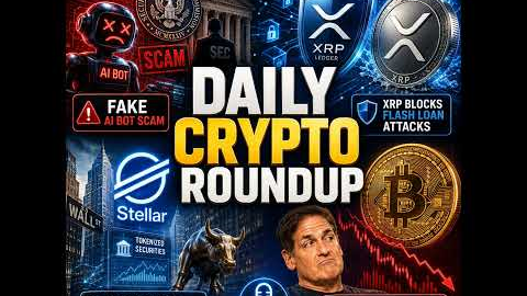 Daily Crypto Roundup: SEC Fake AI Bot Scam, XRP Flash Loan Defense, Stellar Wall Street Push & Ma...